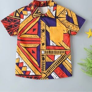 Colorful Geometric Kids Shirt